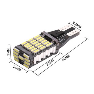 Автомобильные светодиодные фонари заднего хода T15 4014 45SMD декодирование подсветка заднего света canbus LED поворотный свет