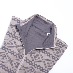 Merino Wool Outdoor Women's Jacquard Half Zip Lightweight Warm Sweat-wicking Breathable Sports Long Sleeve Top for Running