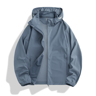 Summer New Couple's Sunscreen Clothing UPF50 UV Protection Outdoor Sports Leisure Hooded Men and Women Couples