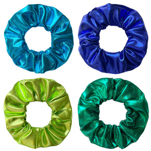 Cross-border New European and American 8-color Bronzing Solid Color Metal Rainbow Colorful Hair Ring Shining Boutique Head Flower 12-color