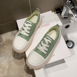Women's Soft Leather Shoes Spring and Autumn 2024 New Soft-soled Student White Shoes Lace-up Lazy Shallow Mouth Flat Shoes Western Style
