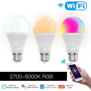 Graffiti WiFi Smart Home Light Bulb APP Color Dimming E27 Cold and Warm Light RGB Light Ball Smart Light