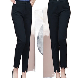 Thin suit pants women's spring and autumn new high waist slimming feet straight casual versatile pipe pants small pants