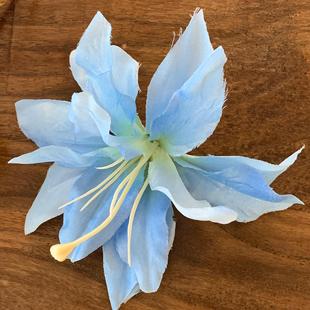 New Chinese Pink Stereo Lily Hairpin Women's Atmosphere Flower Side Clip Side Studio Pure Desire Hair Accessories Stall