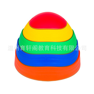 Encapsulated Wave Crossing Stone Training Equipment Children's Balance Toys Kindergarten Colorful Single-plank Bridge Crossing Stone