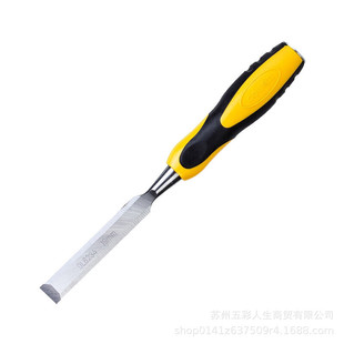 Deli Tool DL6201 резиновая ручка деревообрабатывающее долото 25 мм плоская Лопата деревообрабатывающий инструмент 1 дюйм (ручка)