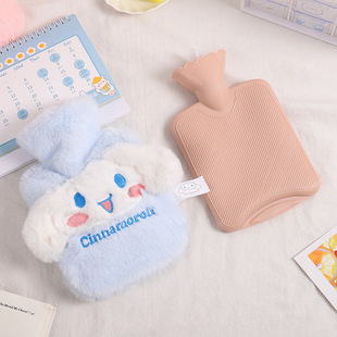 New Sanrio hot water bag water injection ins cartoon kulomi plush warm water bag student hand warmer wholesale