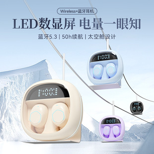 M41 Cross-border New Bluetooth Headset Real Wireless In-ear 5.3 Transparent Intelligent Digital Headset Noise Reduction Long Endurance