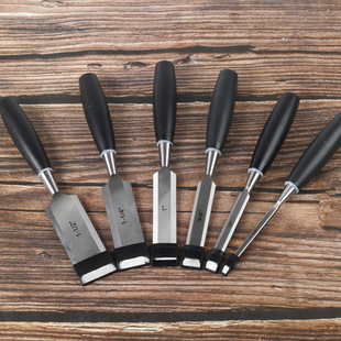 Woodworking Chisel 7-piece flat chisel flat shovel set plastic handle piercing woodworking tools suit 6-piece set export cross-border exclusive