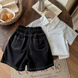 Boys' Work Shorts 2025 Huzhou Zhili Children's Wear Summer New Children's Korean Style Children's Summer Wear Ming Line Pants