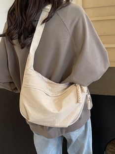 Super Soft Casual Fashion All-match Large Capacity Shoulder Bag Japanese Style Travel Dumpling Bag Women's Commuter Crossbody Bag