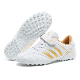 Football shoes men's children's Velcro leather feet broken nails tf non-slip long spikes AG boys and girls youth training shoes
