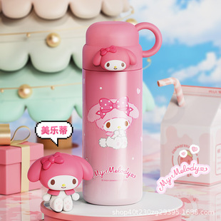 Новый Sanrio теплый сердечный стакан 316 высокого цвета из нержавеющей стали стакан для детей милый мультфильм портативный стакан