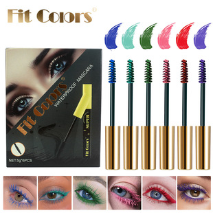 Fit colors Цветной набор туши для ресниц 6 палок