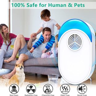 New ultrasonic rat repellent insect repellent mosquito repellent indoor high-power LED night light frequency adjustable