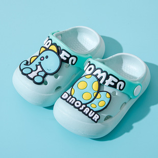 Factory direct selling children slippers unicorn summer sandal slippers non-slip beach boys and girls baby hole shoes cartoon