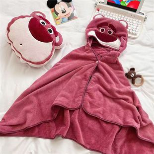 Coral fleece children's cloak bath towel newborn bath wrap square baby wrap quilt children's quilt factory straight hair