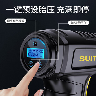 Wireless charging car handheld intelligent digital display family car electric portable tire air pump car air pump
