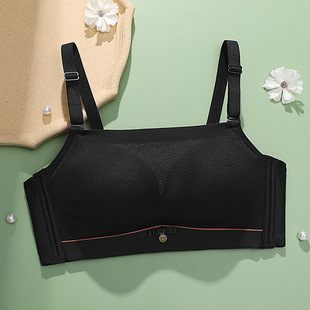 Small chest push up anti-exposure tube top wrapped chest seamless underwear women's breast support adjustable bra 23 new
