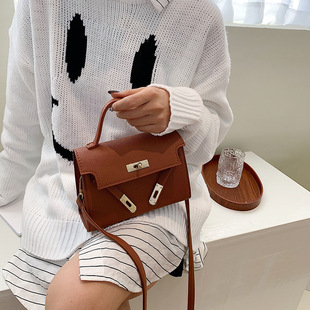 Fashionable Internet Trendy Kelly Bag Mini Small Bag Women's 2024 New Fashionable All-match Ins Handbag Shoulder Crossbody Bag