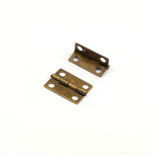 Mini Small Hinge Wooden Box Folding Mini Hinge Retro Gift Box Hinge Bronze Vintage Wooden Box Hinge