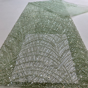 3 5cm dense version of corrugated crystal sequins bead tube embroidered fabric wedding dress banquet dress sequin cloth