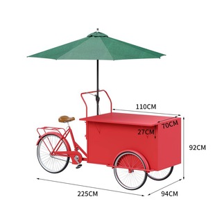 Net Red Snack Food Street Коммерческое продвижение трехколесных велосипедных киосков