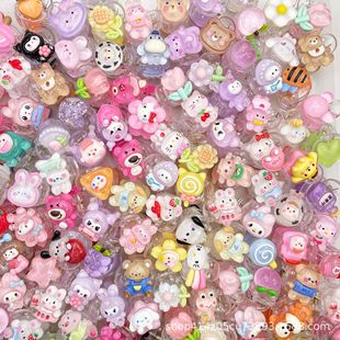 All-match 4.5CM grab clip candy transparent color cute cartoon accessories girl heart girl student sweet hair accessories
