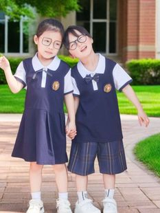 Pupils' Summer Uniform Kindergarten Summer Garden Uniform Teacher's Uniform Group Buying Children's Graduation Class Uniform Performance Uniform Wholesale
