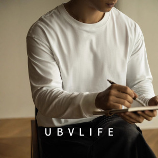 [Three Needles] American 260g Heavy Long Sleeve T-Shirt Men's 2025 Spring Solid Color Fit Base Shirt