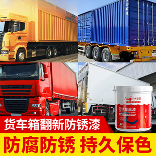 Truck compartment paint liberation truck car box renovation anti-corrosion anti-rust white metallic paint wear-resistant red paint