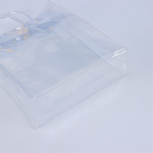 Pvc Transparent Handbag Wholesale Waterproof Cosmetic Storage Bag Plastic Souvenir Gift Packaging Bag Customization