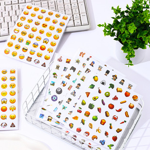 Emoji expression bag sticker Apple mobile phone emoji character small sticker notebook hand account DIY decoration