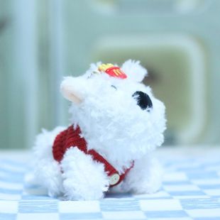 Симпатичный свитер Западное нагорье подвеска плюшевая игрушка симулятор щенка кукла сумка подвеска кукла брелок