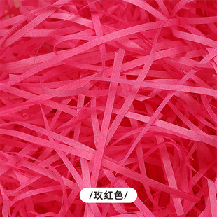 Manufacturer Raffia Shredded Paper Silk Wholesale Gift Box Filler Accessories Macaron Paper Silk White Paper Silk 100g