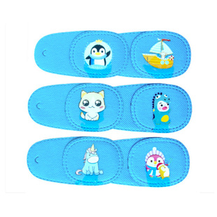 Children's amblyopia correction glasses frame cover strabismus cartoon eye mask monocular correction eye mask cloth non-woven breathable