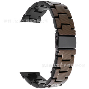 Cross-border Hot Selling Applicable Huawei Watch Gt4gt3 Dial 46mm Three Bead Resin Strap 20mm22mm Samsung
