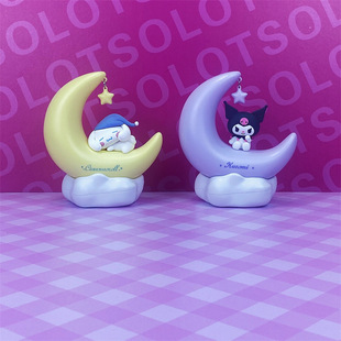 MINISO Известная отличная настольная лампа Sanrio Yugui Dog Moon Bud Sweet Dream Светодиодные светящиеся украшения Атмосфера Ночник