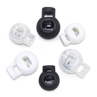 Factory wholesale spot round spring buckle press adjustment rope buckle double hole pig nose buckle pocket rope adjustment buckle