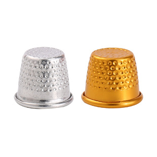 Wholesale metal aluminum thimble cap manual DIY sewing accessories cross stitch embroidery needle press finger set thimble