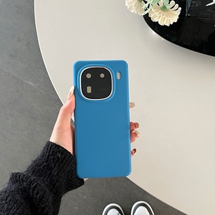 Применимо VIVOiqoo12pro чехол для телефона iqoo12 жидкий силикон iqoo11/10 сплошной цвет допамина мягкий чехол