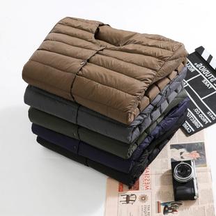 2023 New Men's Crewneck Down Liner Lightweight Collarless Down Jacket Advanced Light Down Jacket