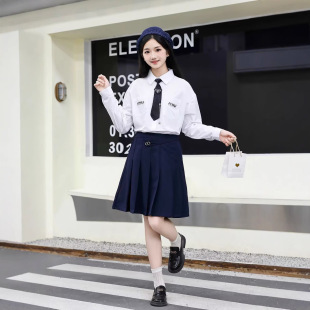 Online Store Cross-Border Export Школьн Форм2025 Girls Spring & Fall School Uniform Skirt