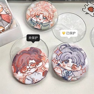 Rins 58mm барная чехол для подвески Прозрачный круглый значок анти-падение 75mm аниме периферийный чехол для хранения проса