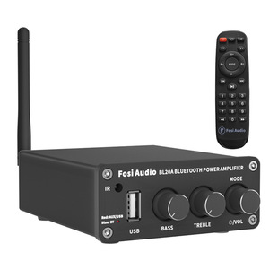 FosiAudio BL20A Bluetooth 2,0-канальный усилитель мощности HiFi Mini класса D усилитель мощности