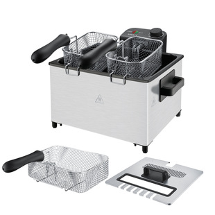 Export SOKANY10086 Fryer 5.5L Household Stainless Steel Fryer Fries Fried Chicken Electric Fryer