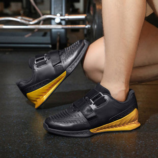 Squat Shoes Fitness Weightlifting Hard Pull Shoes Men's and Women's Indoor Comprehensive Training Shoes Non-slip Support Special Shoes Shock Absorption and Wear Resistance