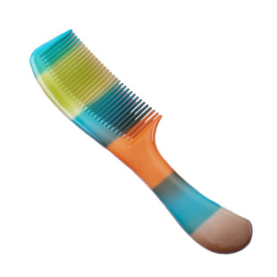 Jiamei factory direct color rainbow plastic hair comb independent packaging household practical comb for cross-border