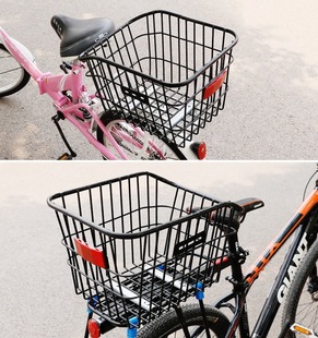 Bicycle Rear Basket Mountain Bike Basket Folding Bicycle Rear Basket Bag Bicycle Rear Basket Enlarge Car Basket