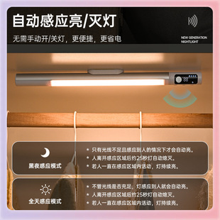 ✅Cross-border intelligent human body induction light strip magnetic charging led light strip cabinet wine cabinet wardrobe self-adhesive light strip